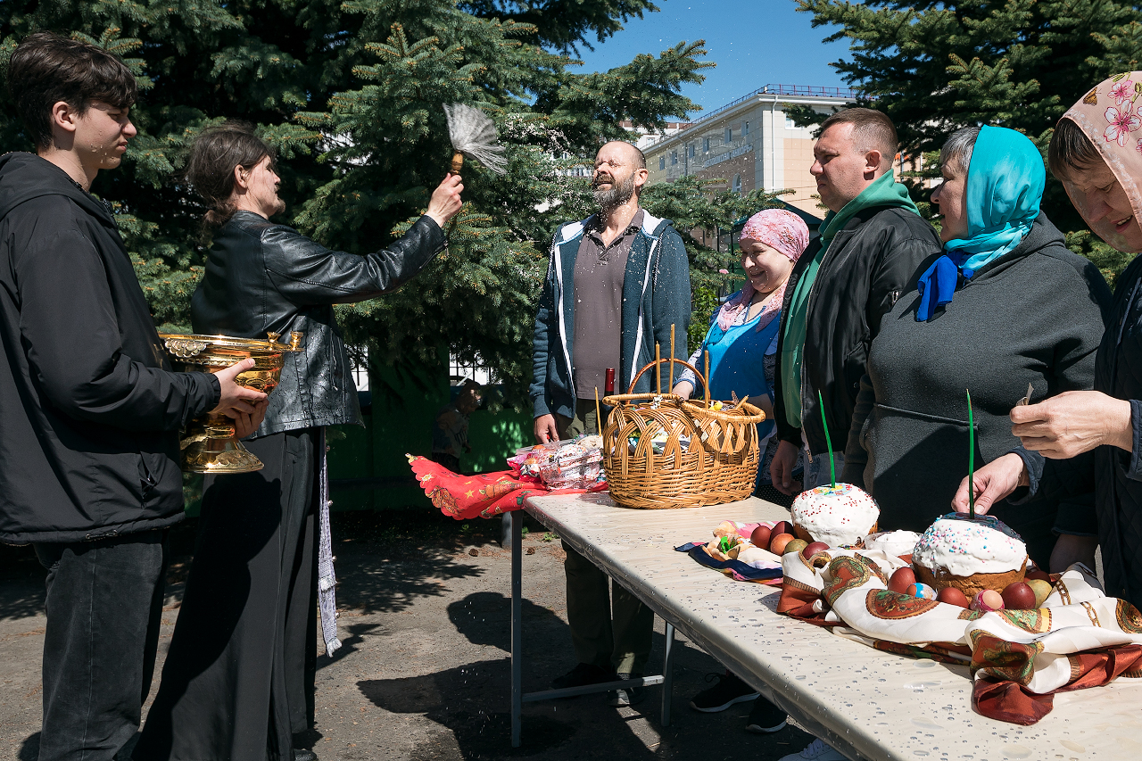 Святая Пасха Христова,  Храм Пресвятой Троицы, г. Озёры