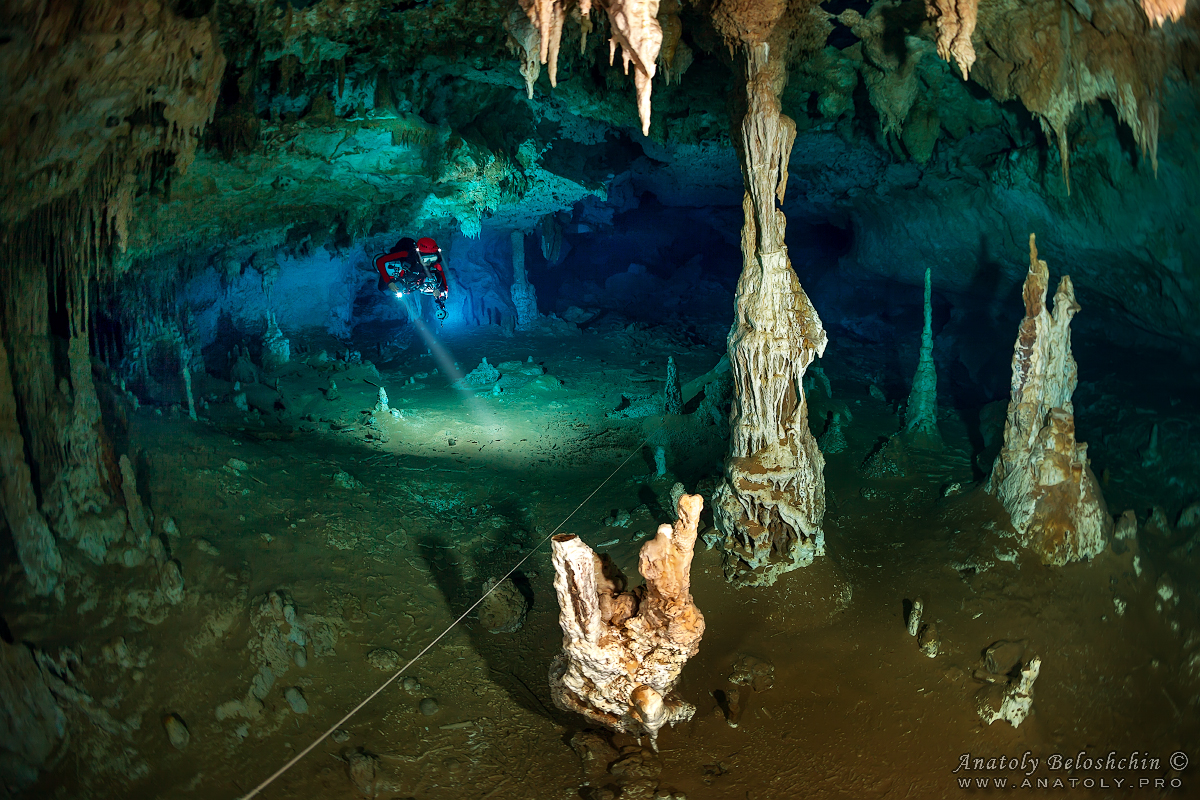 Cenote Escondido, Mexico, Anatoly Beloshchin, Анатолий Белощин 