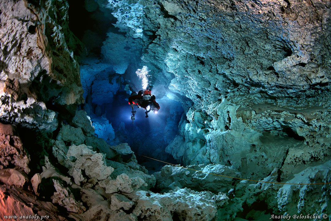 Calavera, Sac Aktun, Cave, Mexico, Anatoly Beloshchin, Анатолий Белощин 